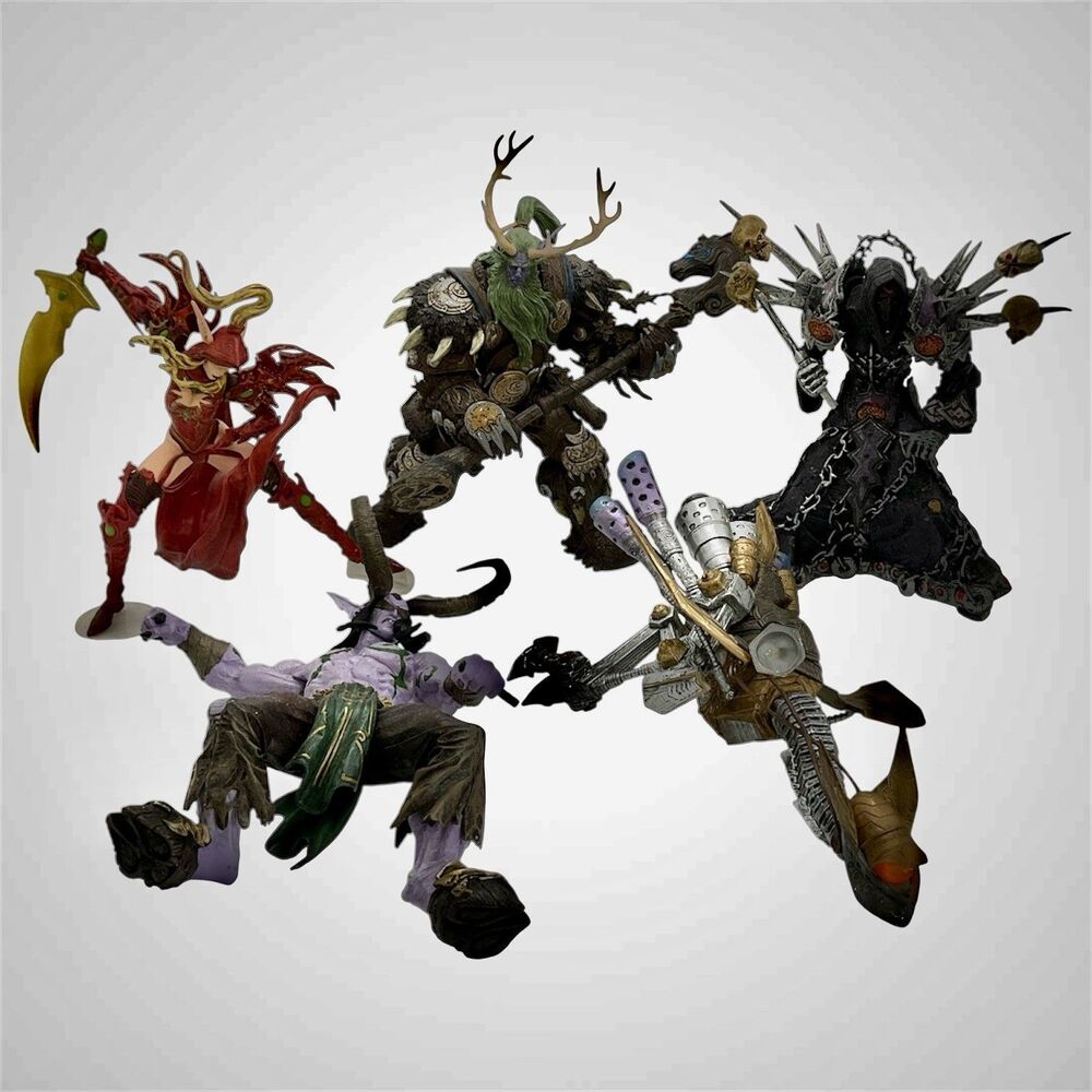 Lot Of 5 World Of Warcraft Action Figures Lot As Is